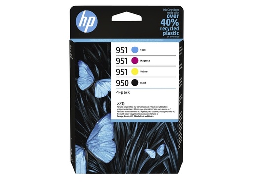 [1391588] Inktcartridge HP 6ZC65AE 950/951 zwart + 3 kleuren