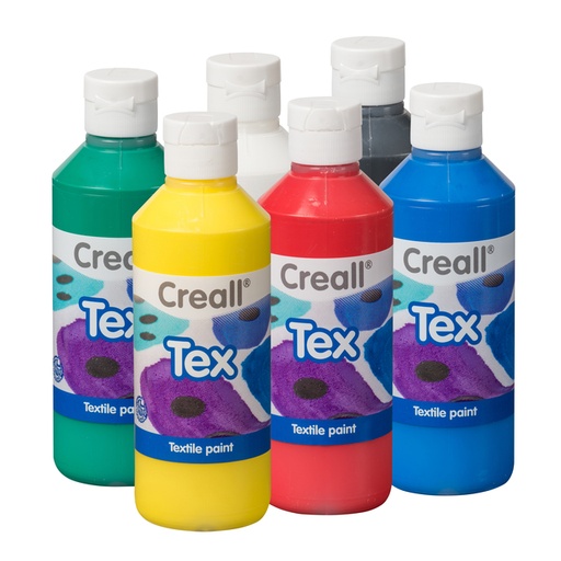 [1391824] Textielverf Creall Tex 6 stuks 6 kleuren à 250ml