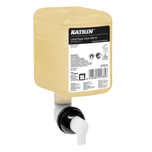 [1396677] Savon mains Katrin Clean 57870 liquide 500ml