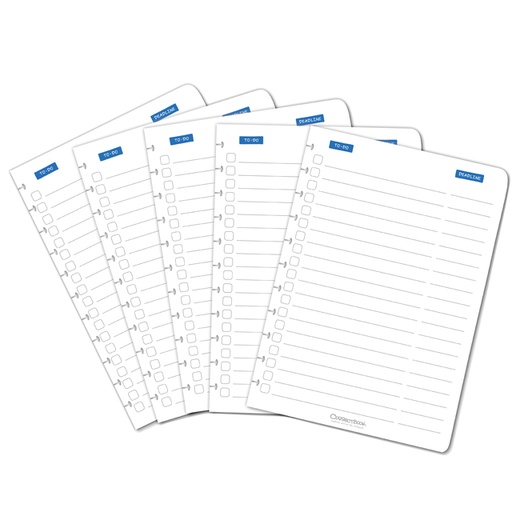 [1391531] Kit extension Correctbook A4 To-do 5 feuilles