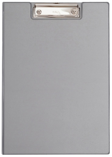 [1396693] Porte-bloc à rabat Maul A4 portrait avec boucle-stylo PVC gris argenté