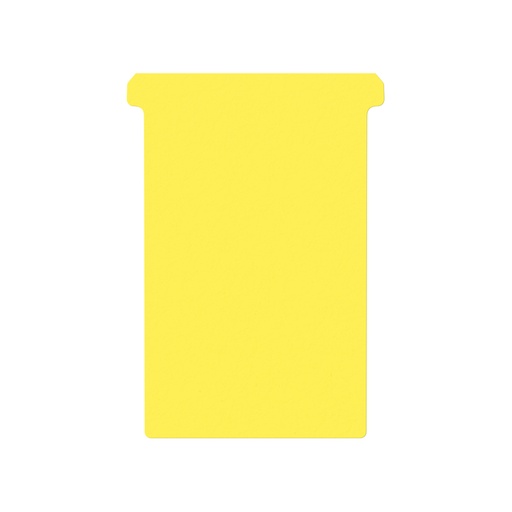 [1396794] Fiche-T pour planning Djois Format 4 107mm jaune 100 pièces