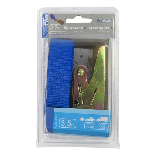 [1391738] Spanband ProPlus ratel 3,5 meter blauw