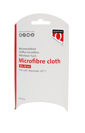 [1000362] Microvezeldoek Quantore 30x30cm blauw