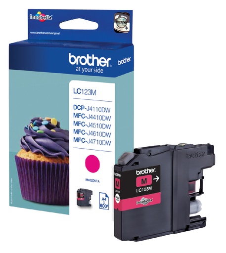 [401486] Cartouche d’encre Brother LC-123M rouge