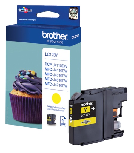 [401487] Inktcartridge Brother LC-123Y geel