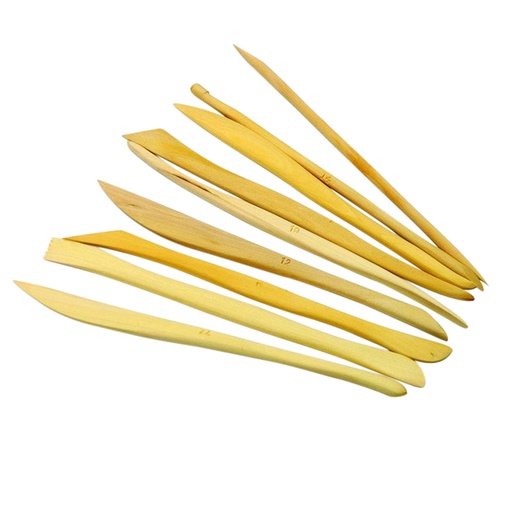 [1388002] Modeling spatula set Conda 9-piece wood