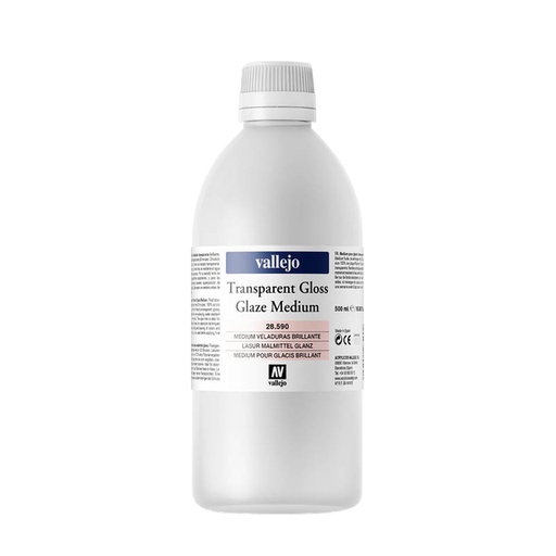 [1387261] Acrylmedium Acrylicos Vallejo extra stevig 500ml 590 transparant glans