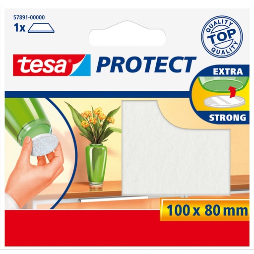 [1397022] Beschermvilt tesa® Protect anti-kras  80mmx100mm wit