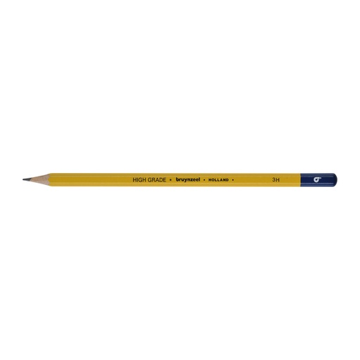 [640299] Crayon graphite Bruynzeel Burotek 3H gris