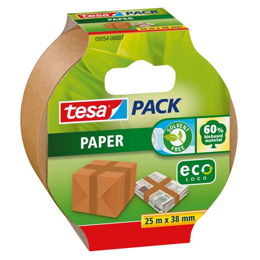 [1396958] Ruban d''emballage tesapack® papier ecoLogo® 25mx38mm brun