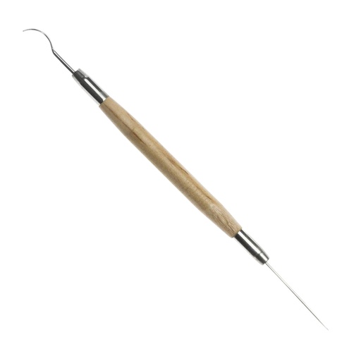 [1387584] Aiguille à modeler avec spatule Conda env. 20cm avec prise en bois