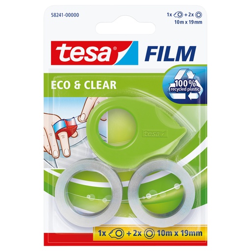 [1396966] Ruban adhésif tesafilm® ecoLogo® incl, ruban eco&clear 10mx19mm vert clair