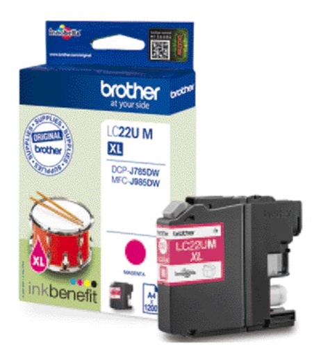 [405368] Inktcartridge Brother LC-22UM rood