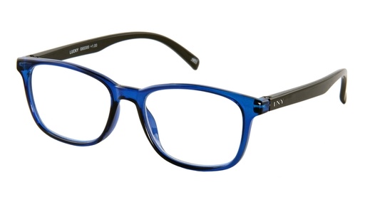[783433] Leesbril I Need You +2.00 dpt Lucky blauw-zwart