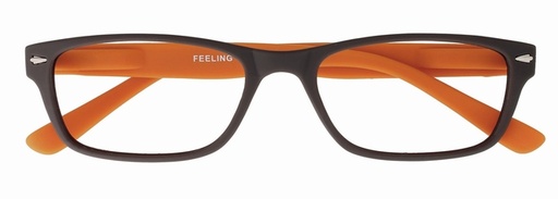 [792847] Leesbril I Need You +2.50 dpt Feeling bruin-oranje