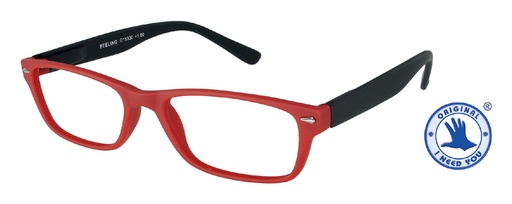 [792851] Lunettes de lecture I Need You +2.00 dpt Feeling rouge-noir