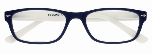 [792940] Leesbril I Need You +3.00 dpt Feeling blauw-wit