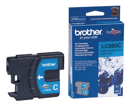 [412218] Cartouche d’encre Brother LC-980C bleu