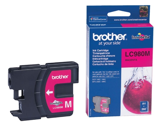 [412220] Cartouche d’encre Brother LC-980M rouge