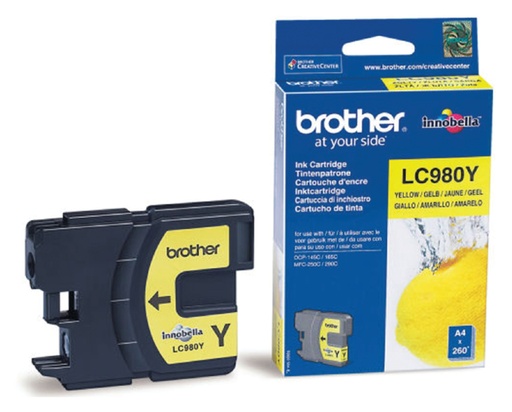 [412222] Cartouche d’encre Brother LC-980Y jaune