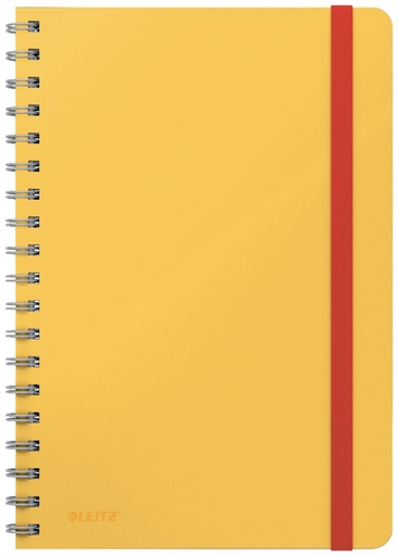 [1397892] Cahier de notes Leitz Cosy B5 spirale ligné 160 pages 100g jaune