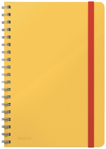 [1397892] Cahier de notes Leitz Cosy B5 spirale ligné 160 pages 100g jaune