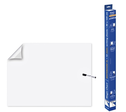 [1398135] Magic-Chart Legamaster tableau blanc XL 900x1200mm blanc 15 feuilles