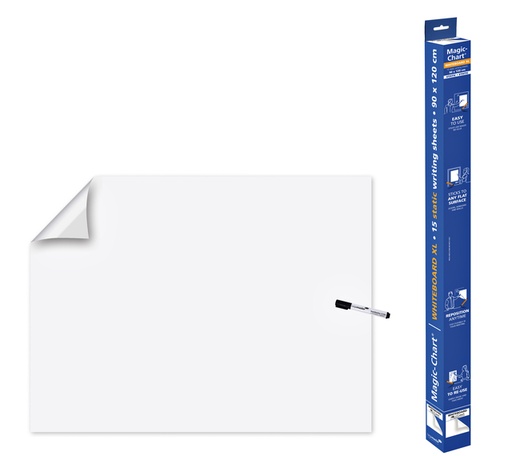 [1398135] Magic-Chart Legamaster whiteboard XL 90x120cm wit 15 vel