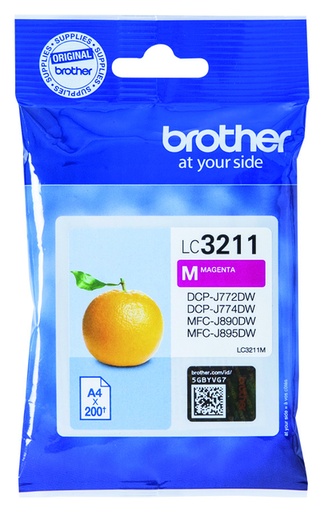 [405304] Inktcartridge Brother LC-3211M rood