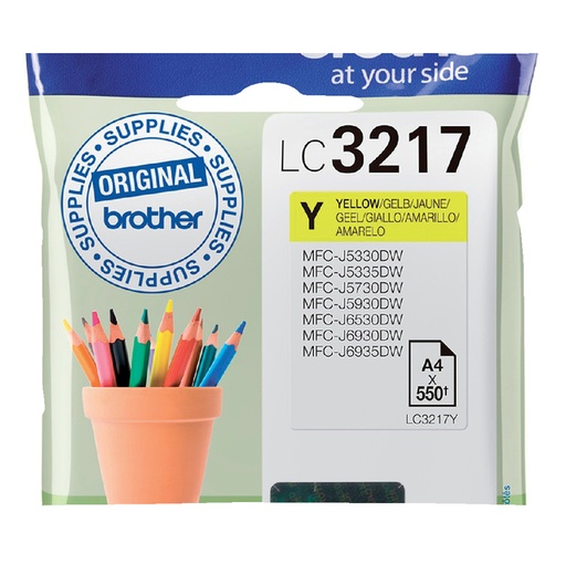 [402374] Inktcartridge Brother LC-3217Y geel
