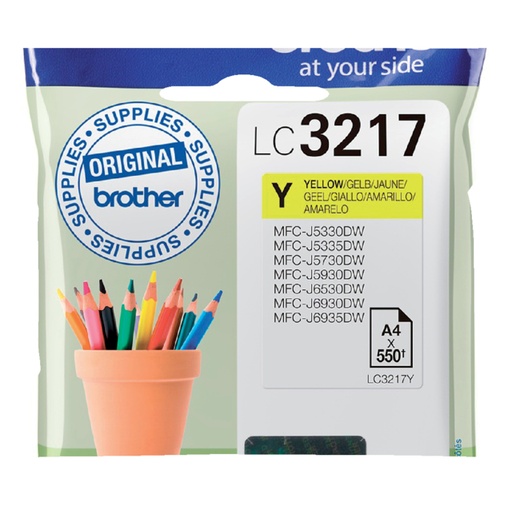 [402374] Inktcartridge Brother LC-3217Y geel