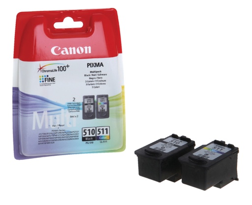 [411906] Inktcartridge Canon PG-510 + CL-511 zwart + kleur