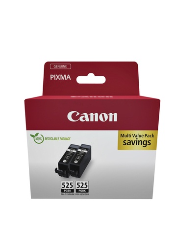 [412599] Cartouche d’encre Canon PGI-525 noir 2x