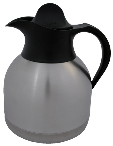 [890332] Pot isotherme à café 1 litre inox couvercle noir