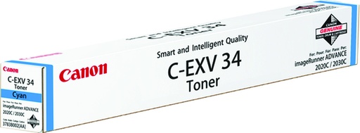 [404057] Cartouche toner Canon C-EXV 34 bleu