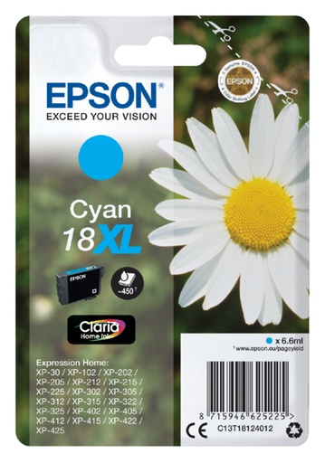 [402516] Cartouche d’encre Epson 18XL T1812 bleu