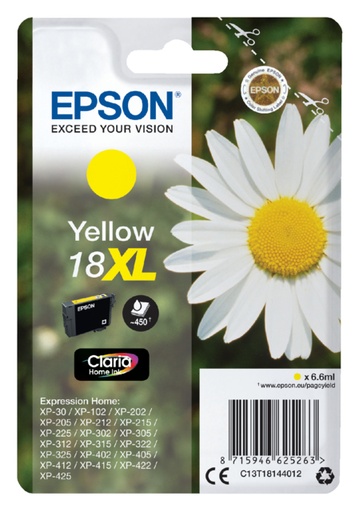 [402518] Cartouche d’encre Epson  18XL T1814 jaune