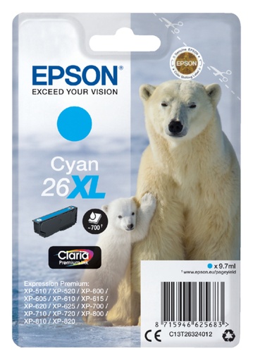 [402527] Inktcartridge Epson 26XL T2632 blauw