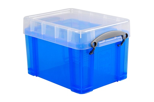 [1400237] Boîte de rangement Really Useful 3 litres 245x180x160mm transparent bleu