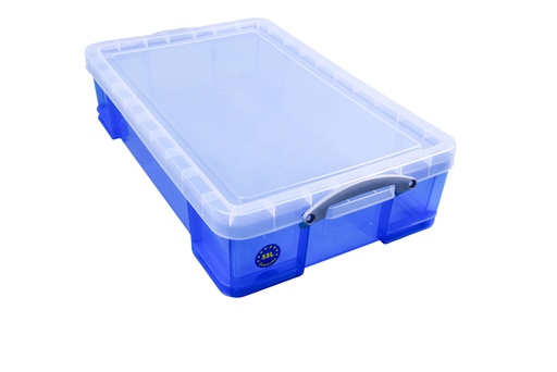 [1400247] Boîte de rangement Really Useful 33 litres 480x390x310mm transparent bleu