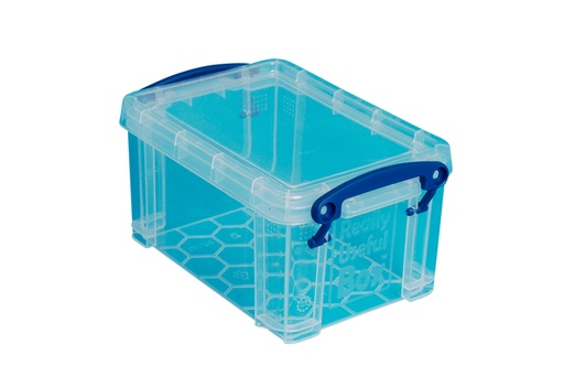 [1400250] Opbergbox Really Useful 0.7 liter 155x100x80mm transparant wit