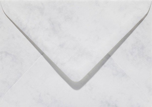 [1397919] Enveloppe Papicolor EA5 156x220mm gris blanc marbré paquet 6 pièces
