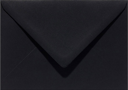 [1397923] Enveloppe Papicolor EA5 156x220mm noir corbeau paquet 6 pièces