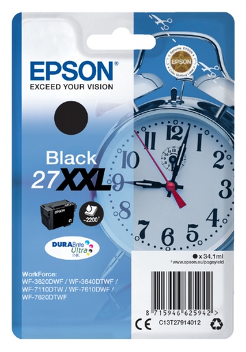 [402537] Cartouche d’encre Epson 27XXL T2791 noir