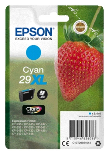 [402544] Cartouche d’encre Epson 29XL T2992 bleu