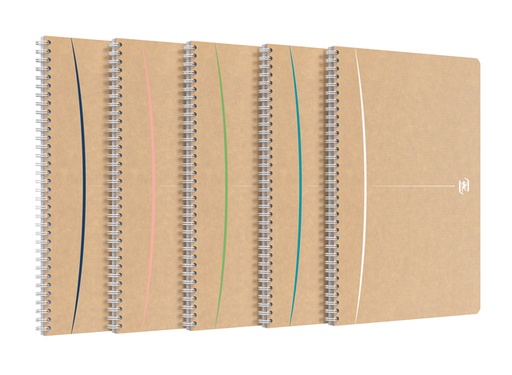 [1399132] Bloc spirale Oxford Touareg A4 90 feuilles ligné assorti