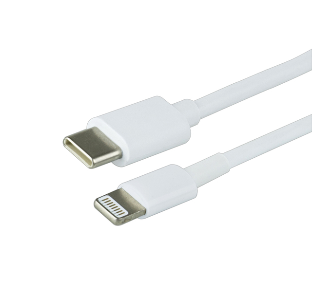 Câble Green Mouse USB Lightning-C 2 mètres blanc