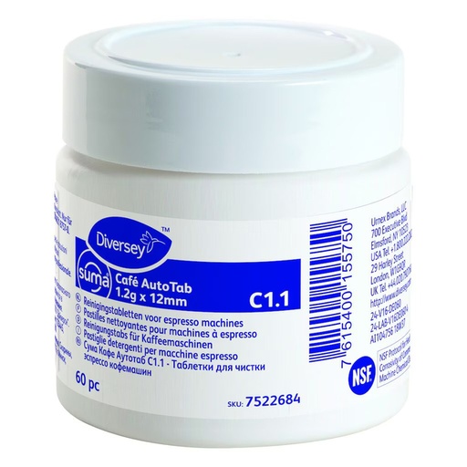 [1399142] Pastilles nettoyantes Suma Café AT 1,2g 60 pastilles
