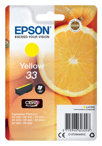 [402552] Cartouche d’encre Epson 33 T3344 jaune